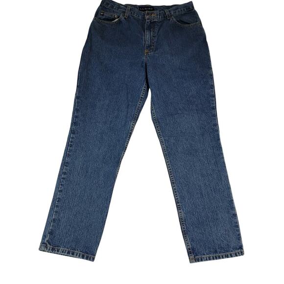 Vtg LA Blues Jeans Blue High Waist Tapered Mom Womens 10 Petite 10P 28x28 - Picture 16 of 16
